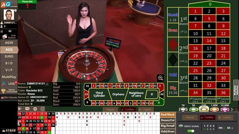 asia gaming agq roulette