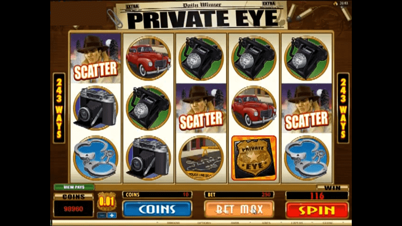 Private Eye Slot - Scatter